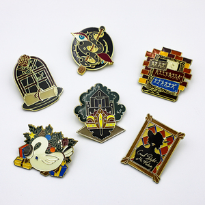 High Quality Hard Enamel Clear Epoxy Coating Swan Rose Snake Church Truncheon <b>Pin</b> <b>Badge</b> <b>Pin</b> Lapel <b>Pin</b> - Product Image 1