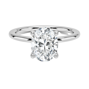 Anillo de compromiso elegante de plata blanca, cristal brillante, joyería para propuesta de matrimonio, anillo de regalo para mujer, anillo de promesa de amor romántico - Product Image 3