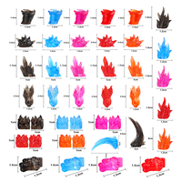Lumières à Effet Flamme Colorées, Figurines de Soldats, Accessoires en Plastique, Blocs de Construction, Jouets pour Enfants PJD6-PJD45