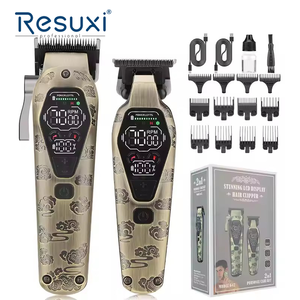 เครื่องตัดผมไร้สาย Resuxi 642 แบบชาร์จไฟได้ สำหรับ<span class=keywords><strong>ร้าน</strong></span>ตัดผมมืออาชีพ ชุด 2 ชิ้น - Product Image 1