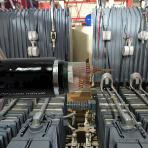 Cavo di alimentazione <span class=keywords><strong>JDH</strong></span> ZC-YJV22 8.7/15KV a 3 conduttori in rame, a bassa tensione, con isolamento in XLPE e armatura in nastro d'acciaio, per installazioni interrate. - Product Image 5