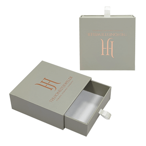 Carton petit tiroir à glissière boîte emballage tiroir coulissant dur papier rustique bijoux boîte-cadeau - Product Image 3