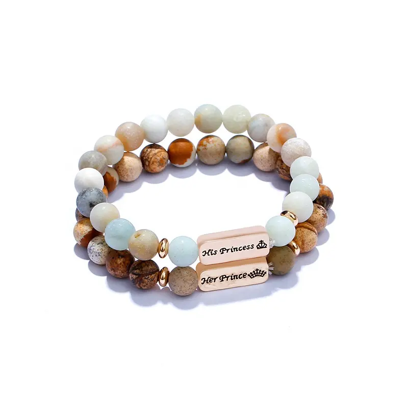 Natural Stone Stretch Bracelet Precious Gemstone adjustable Bracelets Unisex Custom Charm Bead Bracelets