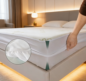 Protège-matelas imperméable King Size de qualité supérieure, rafraîchissant et respirant, en tissu 3D Air, poche profonde de 8 à 21 pouces, vente en gros - Product Image 5