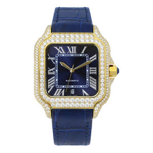 Montre de luxe en moissanite VVS, style arabe, entièrement sertie, testée au diamant, idéale comme cadeau, vente en gros directe usine - Product Image 4