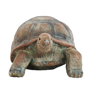 Polyresin 거북이 정원 동상 거북이 잔디 장식 뒷마당과 안뜰 동물 조각 - Product Image 1