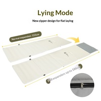 Chaise pliante légère en tissu Oxford pour l'extérieur, chaise de plage avec dossier, multifonctionnelle, pour pique-nique, camping, chaise inclinable