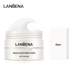 LANBENA Nose Blackhead Remover Pore Band Mask Black Face Mask Acne Exfoliation Treatment Deep Cleansing Black Skin