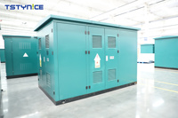Transformateur de sous-station de type boîte combiné extérieur TSTYNICE 10kv entrée 440v/380v/220v sortie 50/60hz fréquence trois montés sur tampon
