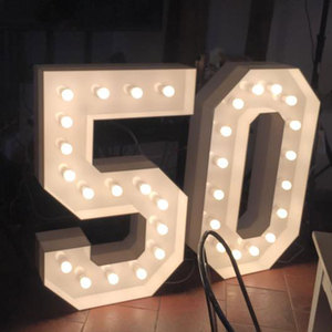 ไฟ LED ประดับตัวอักษรสำหรับงานแต่งงานไฟกระโจม4 'ตัวเลข0ถึง<span class=keywords><strong>9</strong></span> - Product Image 2