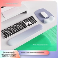 Repose-poignets en silicone à mémoire de forme à récupération lente pour souris et clavier, vente directe fabricant, vente en gros