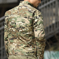 Venta al por mayor al aire libre Softshell chaqueta de camuflaje táctico impermeable personalizado