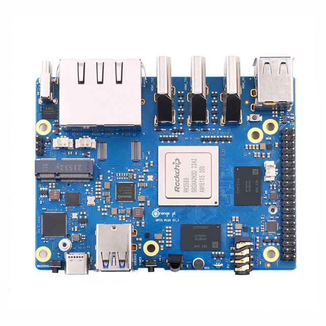 Orange Pi 5 Plus 4GB RK3588 Single Board Computer 2.5G Dual Ethernet PCIe Extension Support Android Ubuntu Debian OS 100x75mm