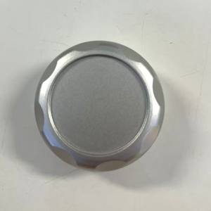 Custom CNC <b>Machining</b> Service Square Billet Aluminum Engine Oil Cap Silver CNC Custom Billet Aluminum Oil Cap - Product Image 2