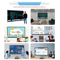 Layar Sentuh Multi Jari Smart LCD Display Konferensi Elektronik Digital Interaktif Smart White Board