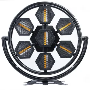 배경 dmx 무대 조명이있는 공장 공급 LED 3in-1 7X60W 픽셀 복고풍 조명