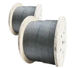 Wire Rope Ungalvanized Steel cable 10mm 6*36WS Fiber Core Iron Core steel wire rope 19mm Custom Diameter