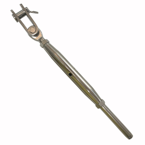 Accessoires pour câbles métalliques : Terminal à fourche à corps fermé de type européen en acier inoxydable, vis de rigging - Product Image 1