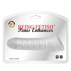 Anello per Pene in TPE Bianco 100% Impermeabile, Allungante e Ispessente, con Funzione Blocca-Sperma, Estensore per Dildo - Product Image 5