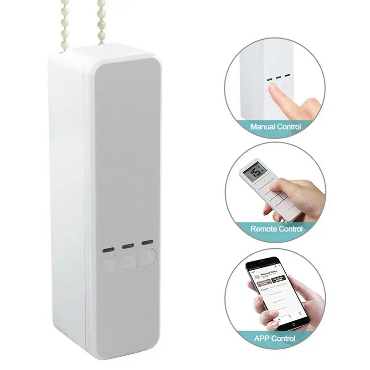 LEDEAST MC08 RF433 Tuya Smart Life APP Control FCC Wifi Curtain Blinds Chain Motor Controller for Home Automatic System