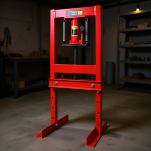 Prensa Hidráulica de 6 Toneladas con Estructura en H, Ajustable, para Taller o Garaje, con Placas - Product Image 2