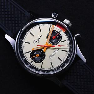 RTS Reloj Cronógrafo Mecánico Piloto de Zafiro y Acero de Alta Calidad Seagull 1963 con Cuerda Manual 1901 y Taquímetro en Venta - Product Image 2