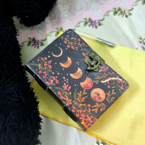 Vintage Handmade Leather <b>Mini</b> Travelers <b>Notebook</b> Custom Diary Saddle Stitched Binding Eco-Friendly Water Color Black Pencil Gift - Product Image 1