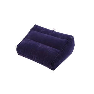 PVC + flocage coussin de pied gonflable de voyage portable fabriqué - Product Image 1