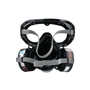 Masker respirator cat Anti semprot, industri satu buah silikon termoplastik Anti-Virus setengah masker mata hidung - Product Image 2