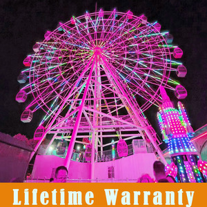 <span class=keywords><strong>Grande</strong></span> <span class=keywords><strong>Roue</strong></span> en Acier Métallique d'Extérieur 30-120m pour Parc d'Attractions, Manège Scénique pour Enfants avec Éclairage LED à Vendre - Product Image 2