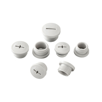 WZUMER PG11 Bouchon rond pour trou métallique, bouchon de protection étanche IP54, capuchon métallique pour fermer les câbles non utilisés