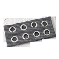 Serre-têtes larges en tissu ajouré de style européen et américain, avec œillets métalliques ronds, élastiques, type turban, extensibles, vente en gros