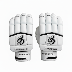 Gants de frappeur de cricket Gants en cuir PU Protection supplémentaire de haute qualité Cp ORIGINAL de couleur blanche Livraison gratuite - Product Image 1