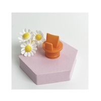 Accessoires de tire-lait électrique et manuel en silicone sans BPA orange avec valve à bec de canard pour l'alimentation et l'allaitement du bébé