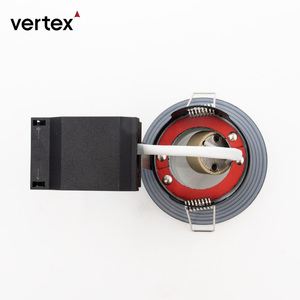 Round <strong>Replaceable</strong> GU10 and Halogen Lamp Head Press Steel Tilt Spot Light Fitting Housing <strong>Frame</strong> Recessed Gu10 <strong>LED</strong> <strong>Downlights</strong> - Product Image 1