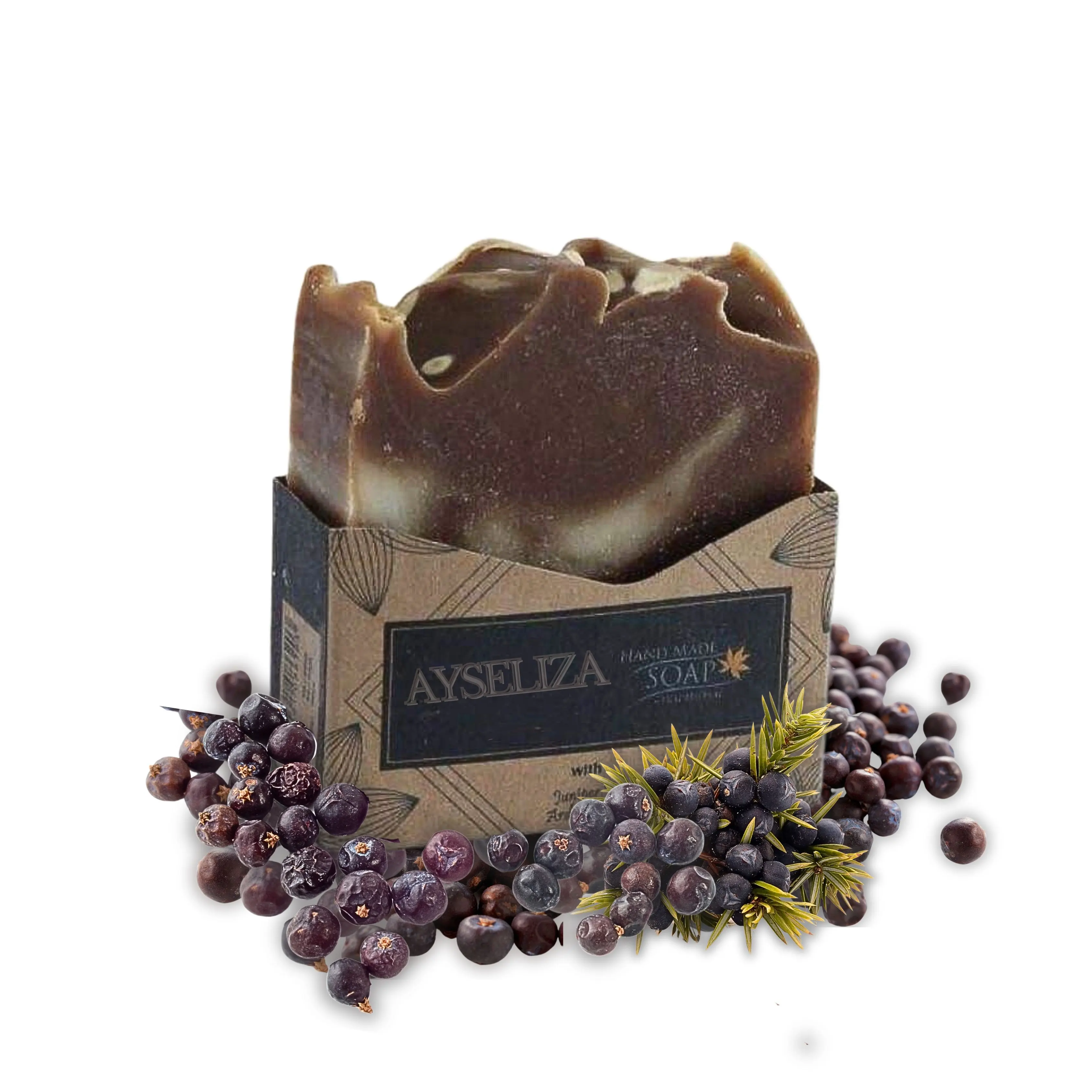 Handgemachte natürliche Seifen Türkisches Olivenöl mit Wacholder teer Vegan Artisinal Bio-Seife Umwelt freundlich für empfindliche Haut OEM