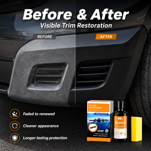 Kit de Restauration Plastique pour Habillage de Voiture, Protecteur de Pare-chocs Extérieur Noir, Rénovateur OEM, Marque Privée, Usine - Product Image 4