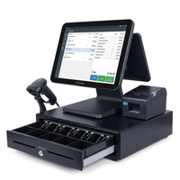 Máquina POS para Pedidos en Restaurantes a Precio de Fábrica, Sistema POS de 15.6 Pulgadas, Caja Registradora, Caja Registradora Todo en Uno para Restaurantes