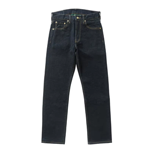 Jean en denim selvedge brut japonais pour <span class=keywords><strong>homme</strong></span>, coupe droite, très respirant, teint en <span class=keywords><strong>vert</strong></span>, 15,3 oz - Product Image 2