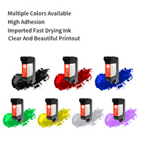 Cartouche d'encre à solvant WECARE de haute qualité 2590 2580 7 couleurs pour codeur de date et numéro de lot, encre à séchage rapide 42ml