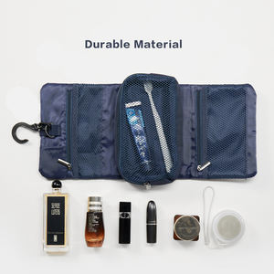 Borsa <span class=keywords><strong>da</strong></span> Toilette Compatta Oxford Resistente, Arrotolabile, con Pochette Cosmetica Staccabile, <span class=keywords><strong>Organizer</strong></span> <span class=keywords><strong>da</strong></span> Viaggio per <span class=keywords><strong>Trucchi</strong></span> e Articoli <span class=keywords><strong>da</strong></span> Toilette - Product Image 2
