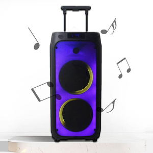 Kép 8 inch <span class=keywords><strong>Bluetooth</strong></span> Loa RGB LED chiếu sáng bass dài tuổi thọ pin nhà Rạp điện thoại di động bên máy tính sân khấu ngoài trời - Product Image 2