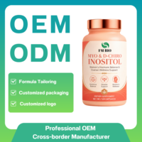Capsules d'Inositol D-Chiro Inositol OEM Marque Privée Équilibre Hormonal Féminin Soutien à la Fertilité PCOS Supplément d'Inositol