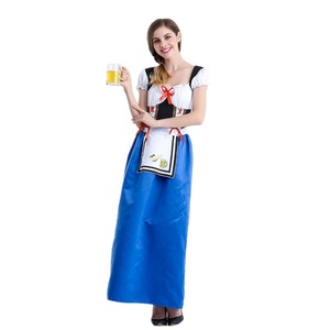 Yi Xiaoyi - Disfraz de fiesta de la cerveza para mujer, traje de fiesta de estilo alemán, vestido de poliéster - Product Image 4