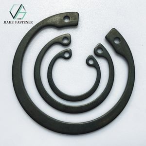 Anneaux de retenue internes Circlips Rondelles de blocage internes noires Anneau de retenue de type normal pour alésages GB893 DIN472 DIN471 - Product Image 2