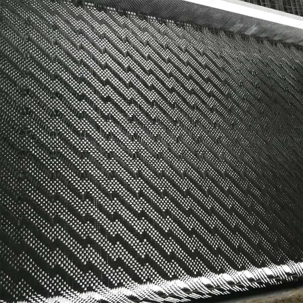 ZAME Lightning Pattern Heat-insulation Jacquard Upholstery Carbon Fiber Fabric 3k For Making Car Parts