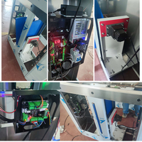 Tourniquet compact à barrière rabattable, contrôle d'accès intelligent par empreinte digitale et reconnaissance faciale, en acier inoxydable 304, pour bureaux et salles de sport