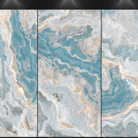 Panneau mural en vinyle imperméable de haute qualité à motif marbré moderne, textures naturelles et vives, résistant à l'humidité, pour salles de bain et salons