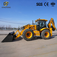 Chargeuse-pelleteuse sur pneus 4x4 de qualité industrielle 4CX, excavatrice hydraulique, outil de construction