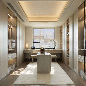 Sang trọng hiện đại Acrylic tủ quần áo với cửa trượt cao cấp thanh lịch đầy đủ tùy chỉnh đi bộ trong tủ quần áo thiết kế cho căn hộ - Product Image 5